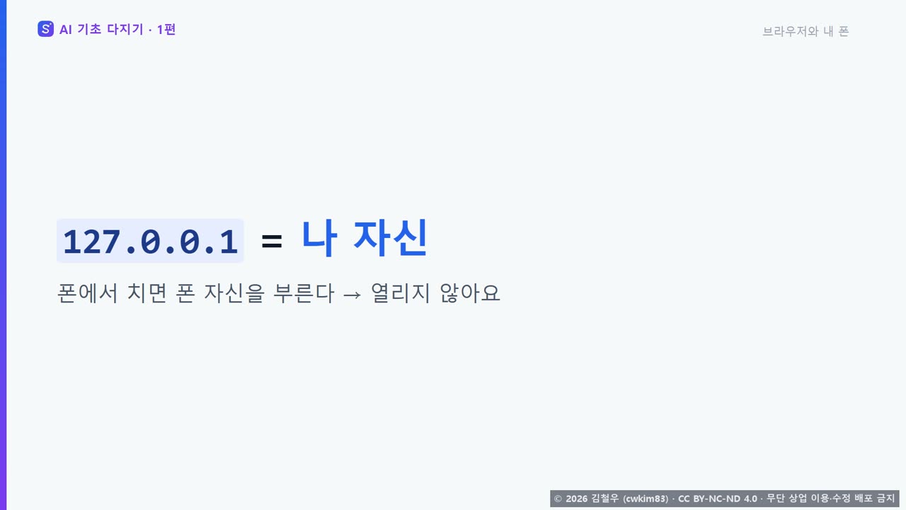 5단계 브라우저와 내 폰 장면