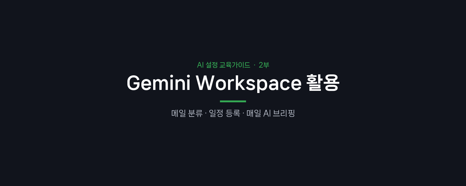2부 Gemini Workspace 활용 표지